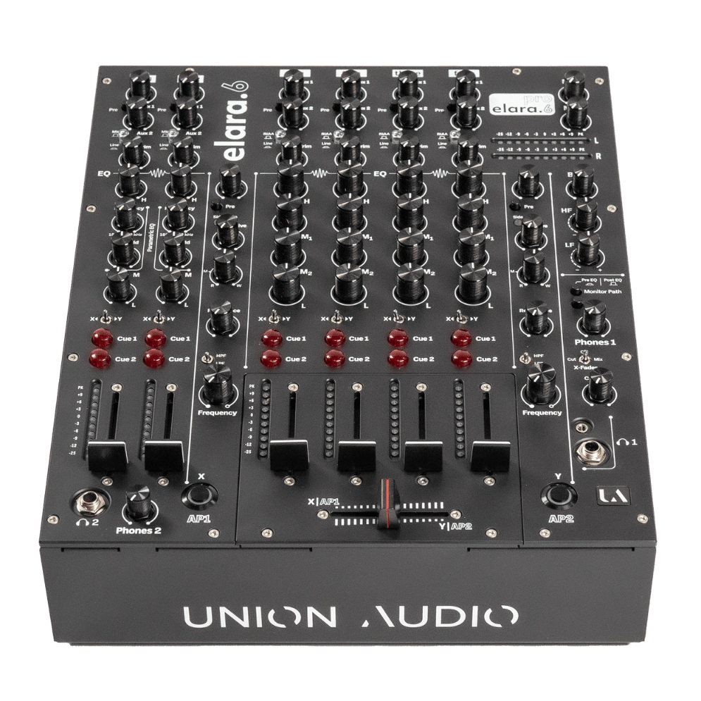Union Audio ELARA.6 Linear 6 Channel Linear Mixer - Black - Deck Converters