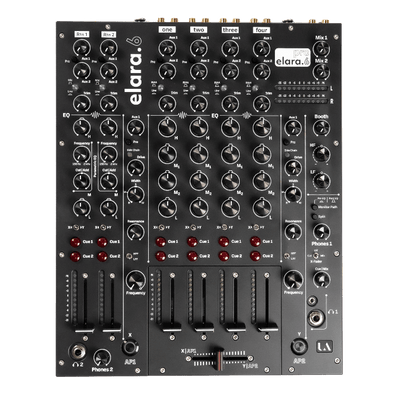 Union Audio ELARA.6 Linear 6 Channel Linear Mixer - Black - Deck Converters