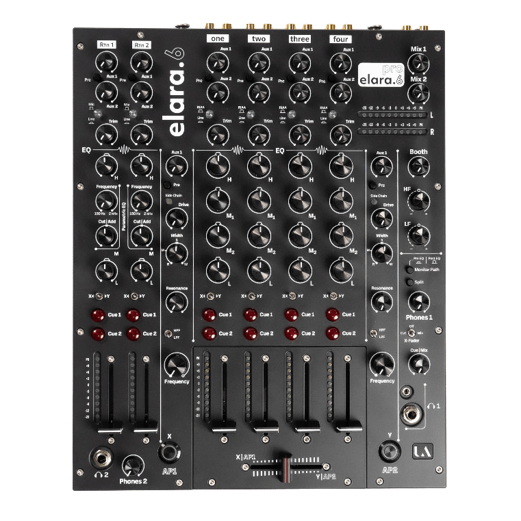 Union Audio ELARA.6 Linear 6 Channel Linear Mixer - Black - Deck Converters