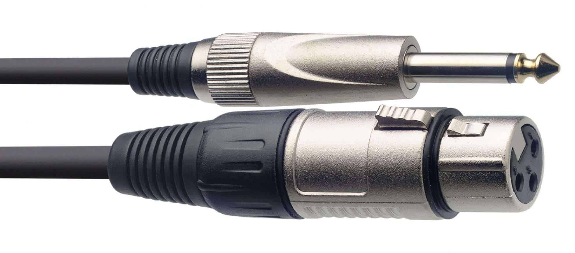 XLR Female to Jack Stagg Audio Mic Cable - Choose Length - Deck Converters